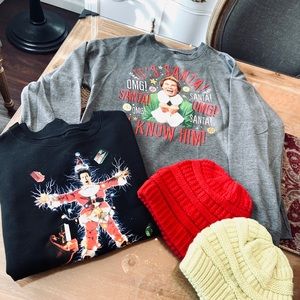 Woman’s Christmas lounge Christmas vacation elf